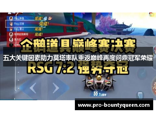 五大关键因素助力莫塔率队重返巅峰再度问鼎冠军荣耀